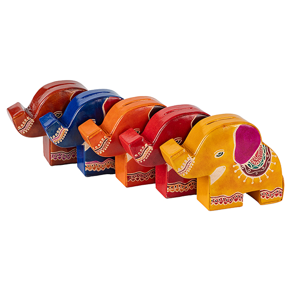 Spardose ELEFANTO, Ziegenleder / CONTIGO Fairtrade Onlineshop