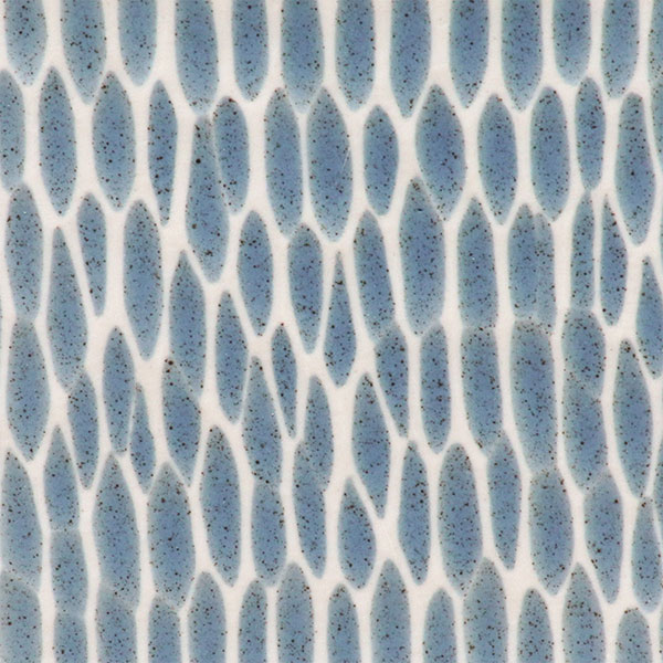 Vase GUGU SAG L, 8x8x12,5 cm, blau-weiß, Keramik, handgemach / CONTIGO Fairtrade Onlineshop