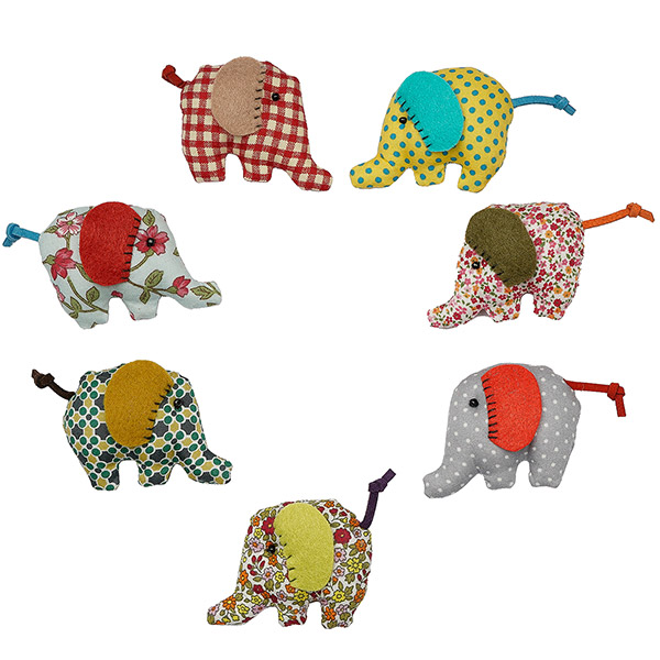 Magnet Elefant, Baumwolle (Stückpreis)