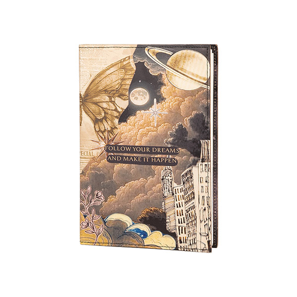 Notizbuch M DREAMS, Recyclingleder, nachfüllbar / CONTIGO Fairtrade Onlineshop