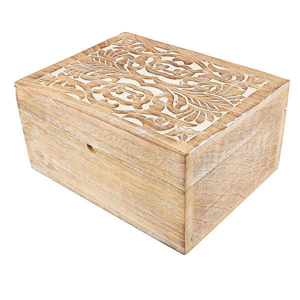 Aufbewahrung Organizer 6 Fächer PALM, Mangoholz SONDERPREIS / CONTIGO Fairtrade Onlineshop