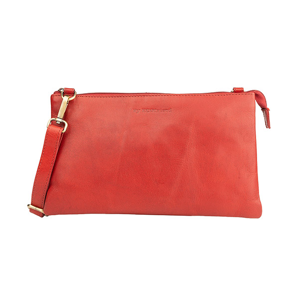 Abendtasche ELEGANT rot, Ziegenleder / CONTIGO Fairtrade Onlineshop
