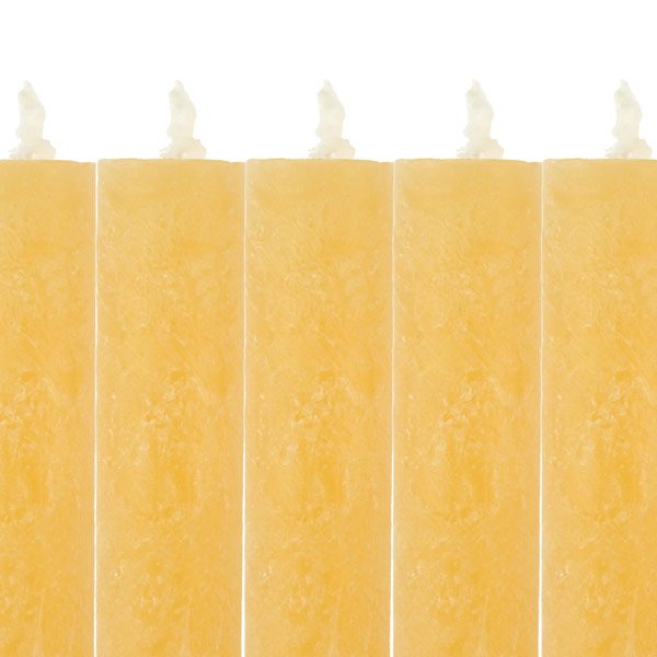 Stabkerze 12cm FROSTED honey, Kapula