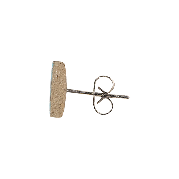 Ohrstecker MINI FLOWER rot-blau, Fliese / CONTIGO Fairtrade Onlineshop