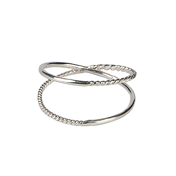 Ring SILVER TWIST, Silber