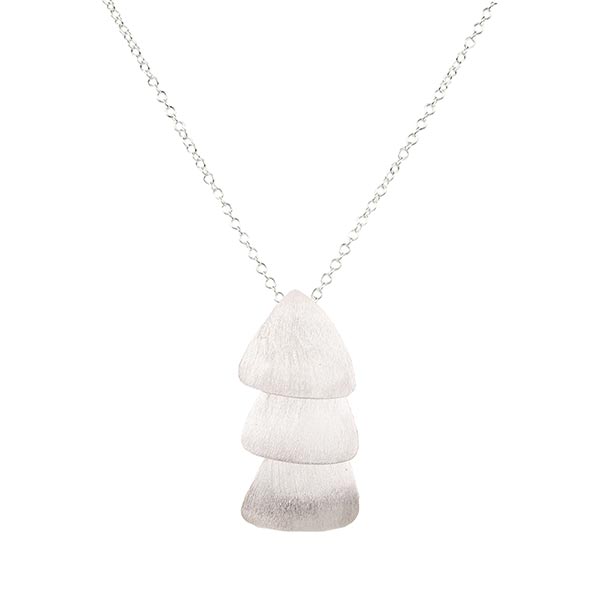 Halskette SILVER GOTAS mit gebürsteter Struktur, Silber Halskette SILVER GOTAS mit gebürsteter Struktur, Silber