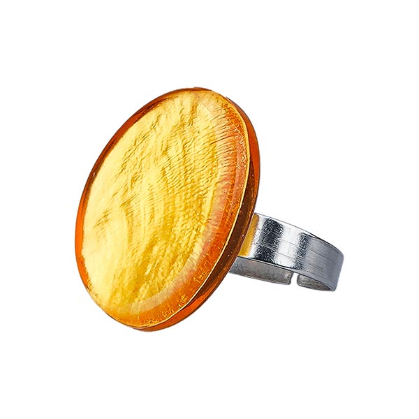 Ring oval gold gelb, Capiz