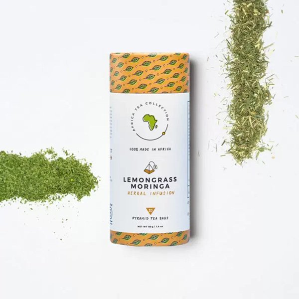 Lemongras Moringa Kräutertee 50g, Pyramidenteebeutel