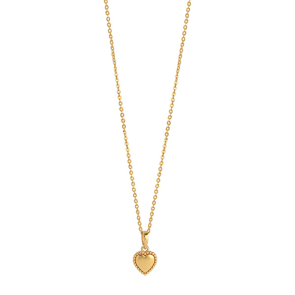Anhänger, Herz GLOBULI Mix&Match, 22K vergoldet / CONTIGO Fairtrade Onlineshop