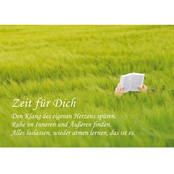 Grußkarte M Zeit für Dich