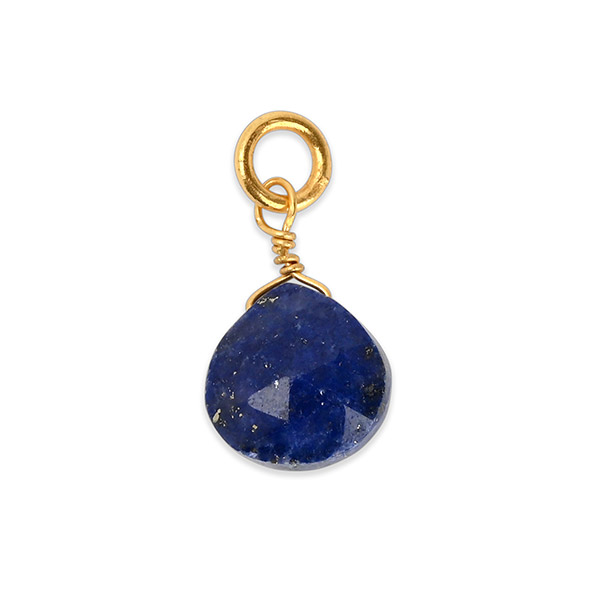 Anhänger, Lapislazuli Mix&Match, 22K vergoldet / CONTIGO Fairtrade Onlineshop