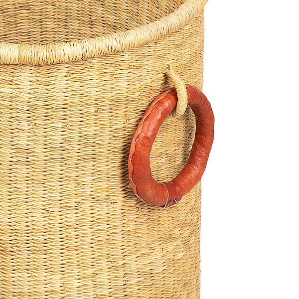 Bolga Wäschekorb 44cm NATURE, Steppengras / CONTIGO Fairtrade Onlineshop