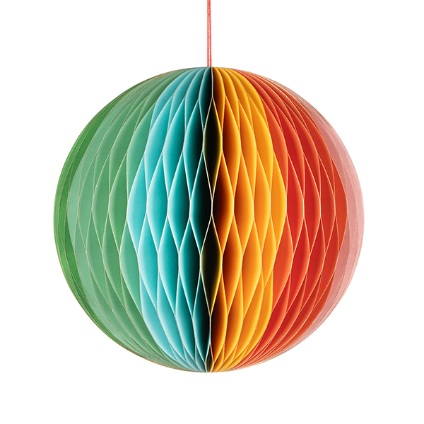 Papierdeko Origami 18 cm RAINBOW BOWL, bunt, Papier