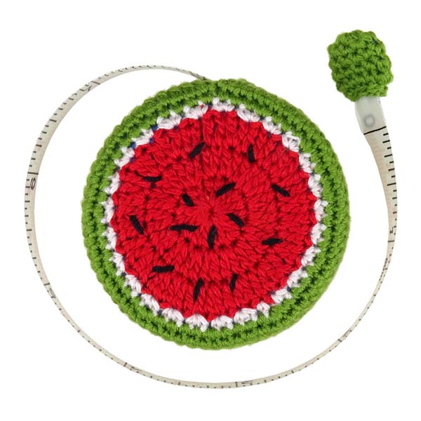 Maßband Melone gehäkelt, handgemacht