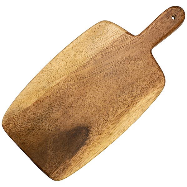 Schneidbrett mit Griff 42x20cm, Acaciaholz / CONTIGO Fairtrade Onlineshop