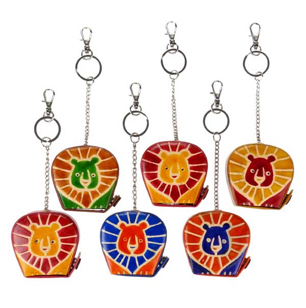 Schlüsselanhänger LÖWE Ziegenleder / CONTIGO Fairtrade Onlineshop