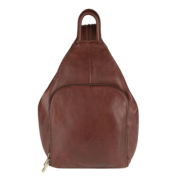 Cityrucksack Nobile kastanie, Rindsleder