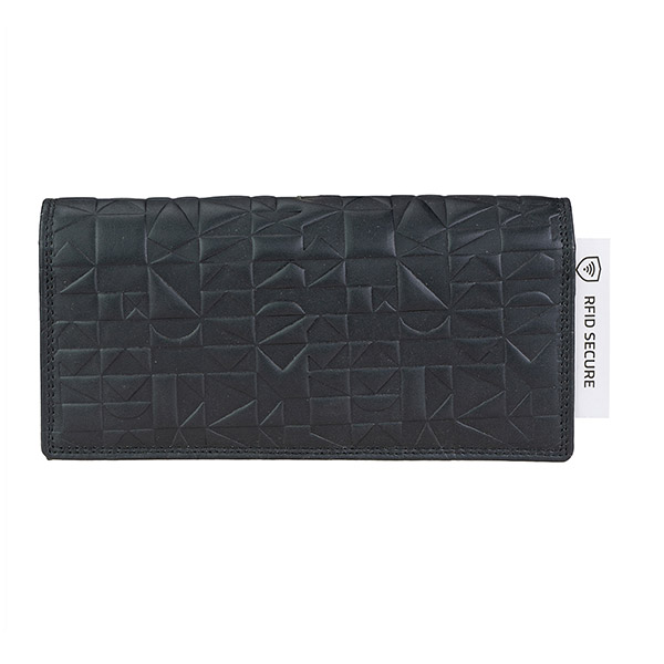 Brieftasche LADY Graphic 19,5x10cm RFID schwarz, Rindsleder / CONTIGO Fairtrade Onlineshop