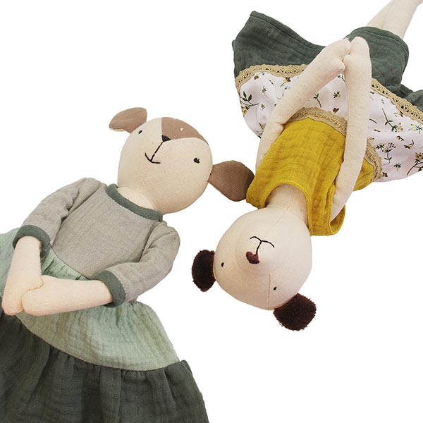 PettiePet Musselin Kleid, grün / CONTIGO Fairtrade Onlineshop
