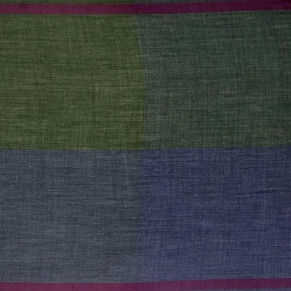 Webschal TARTAN, blau-grün, 180x70 cm, 85 % Wolle, 15%Seide / CONTIGO Fairtrade Onlineshop
