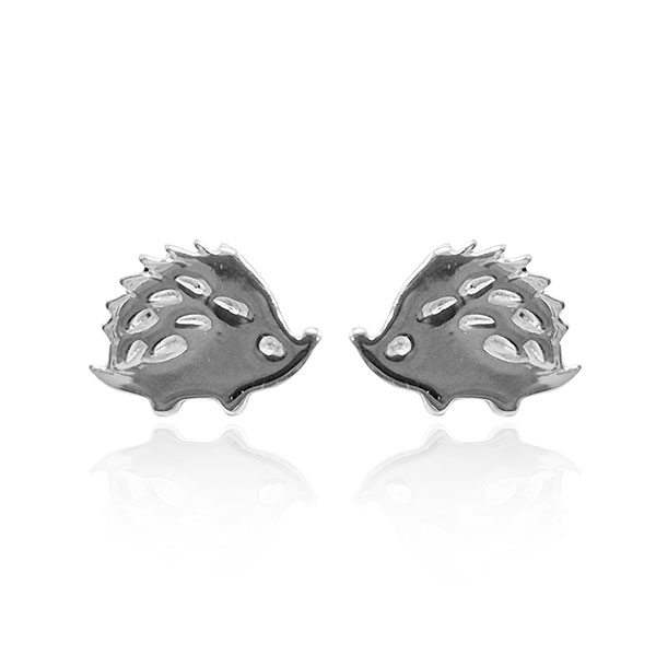 Ohrstecker IGEL, Silber