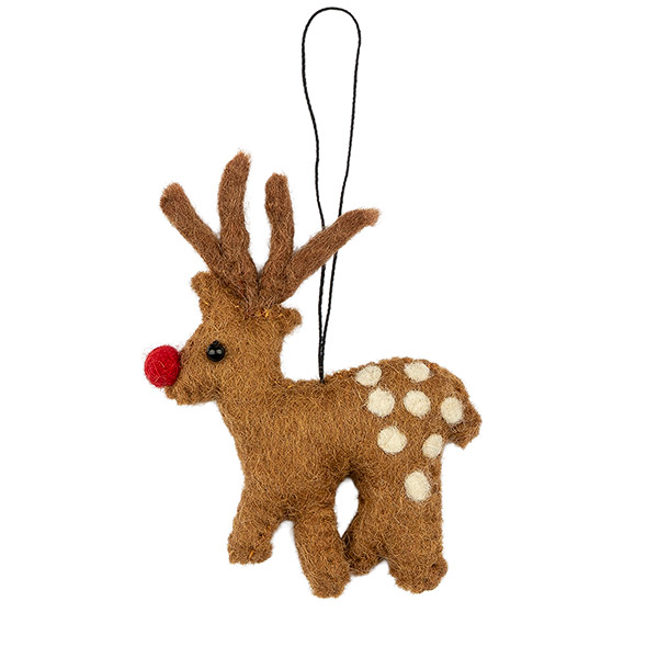 Dekoanhänger RENTIER (Stückpreis), Wollfilz / CONTIGO Fairtrade Onlineshop
