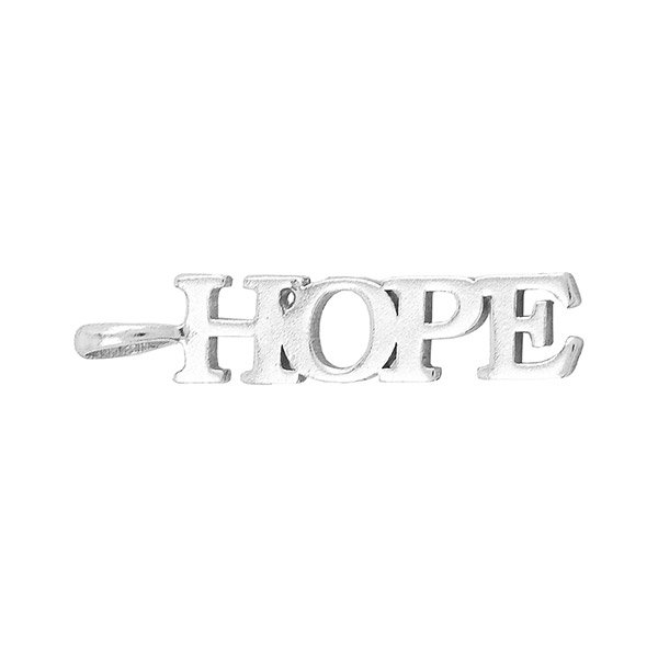 Anhänger HOPE, Mix&Match, versilbert