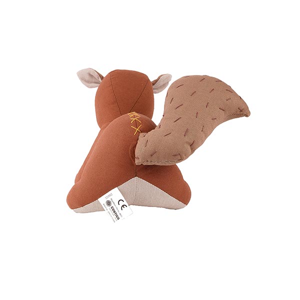 Stofftier Eichhörnchen EDDA, Baumwolle / CONTIGO Fairtrade Onlineshop