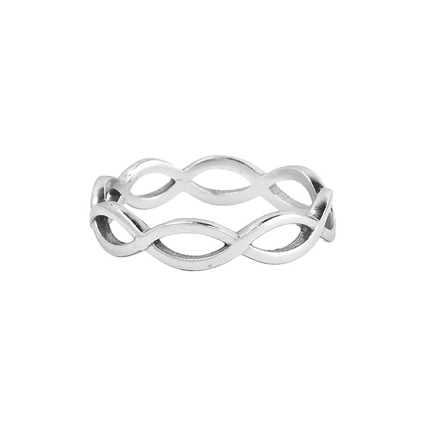 Ring, INFINITY, versilbert, [S01] / CONTIGO Fairtrade Onlineshop
