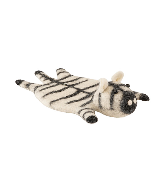 Glasuntersetzer ZEBRA, Wollfilz / CONTIGO Fairtrade Onlineshop