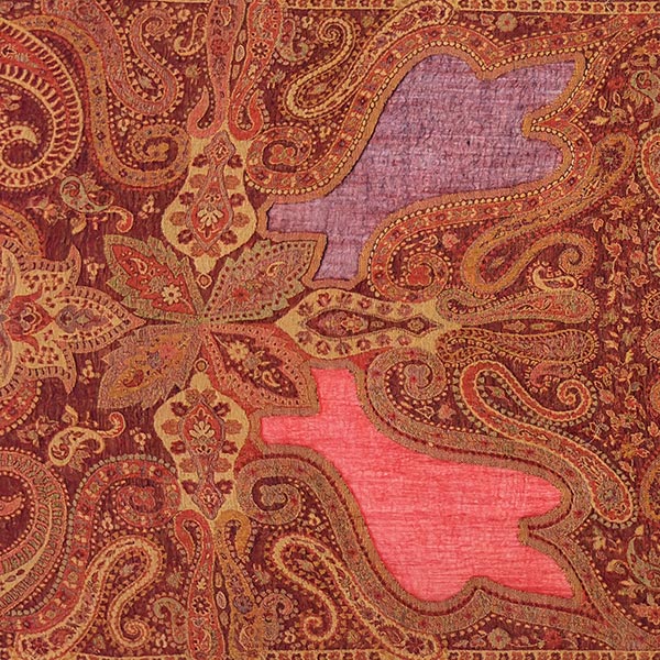 Wendestola LACE, orange-rot-curry-mix, 180x70cm Wolle / CONTIGO Fairtrade Onlineshop