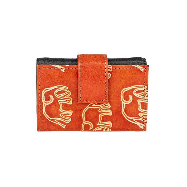 Börse Mini 7x10cm ELEFANT, Ziegenleder / CONTIGO Fairtrade Onlineshop