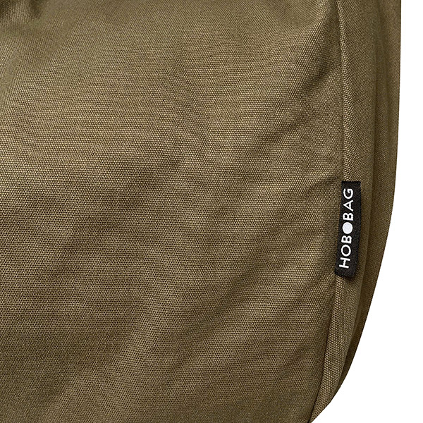 Tasche HOBOBAG, UNI olivgrau, Baumwollcanvas / CONTIGO Fairtrade Onlineshop
