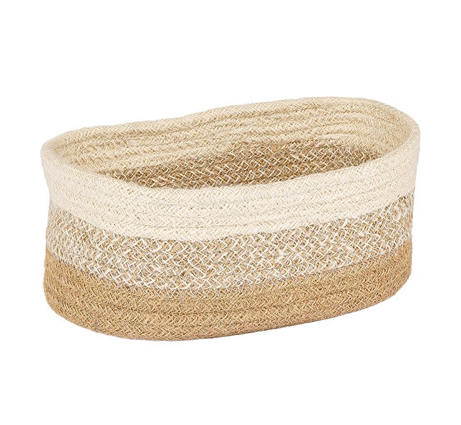 Körbchen 27x17cm NATURE BLOCKS, Jute