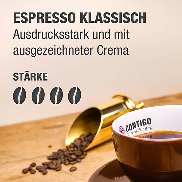 Bohne Espresso Klassisch BIO 5 Kg Tüte / CONTIGO Fairtrade Onlineshop