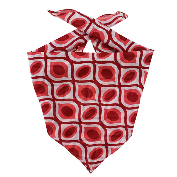 Bandana RED DOT, 55 x 55 cm, Bio-Baumwolle, handgemacht