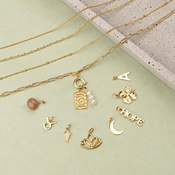 Halskette, Gliederkette STATEMENT, Mix&Match, 50 cm / CONTIGO Fairtrade Onlineshop