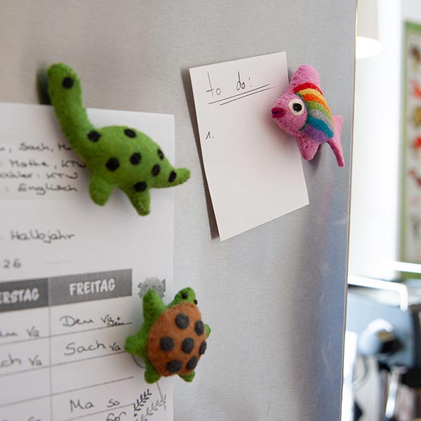 Magnet DINO, Wollfilz / CONTIGO Fairtrade Onlineshop