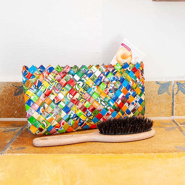 Saftpack UPCYCLING Etui WEAVE, bunt / CONTIGO Fairtrade Onlineshop