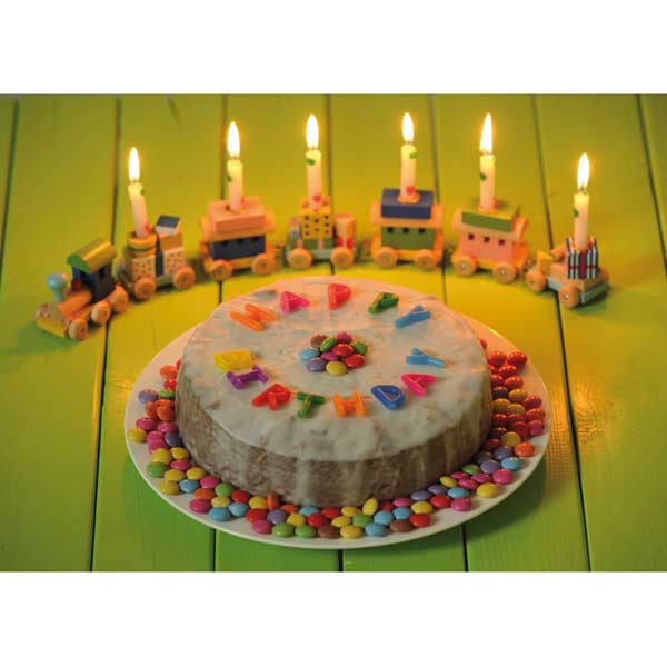 Grußkarte M Geburtstagszug Grußkarte M Geburtstagszug