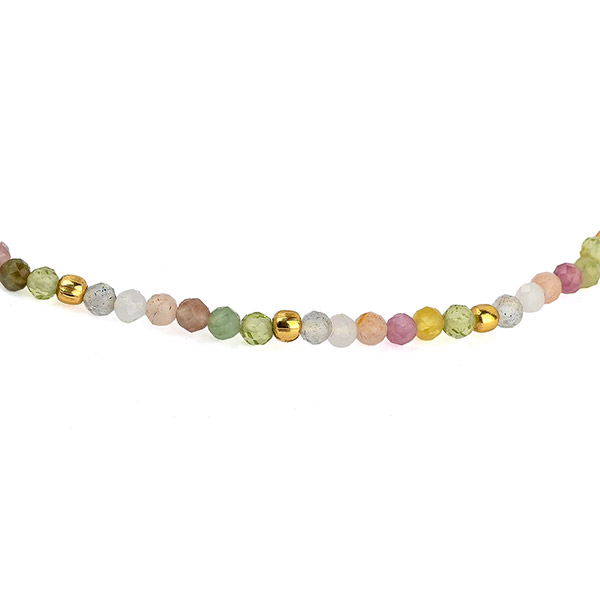 Armband Steinchen bunt, 22K vergoldet / CONTIGO Fairtrade Onlineshop