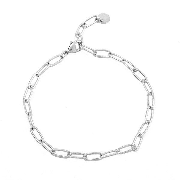 Armband Gliederkette, versilbert