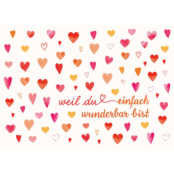 Grußkarte M Weil du einfach wunderbar bist Grußkarte M Weil du einfach wunderbar bist