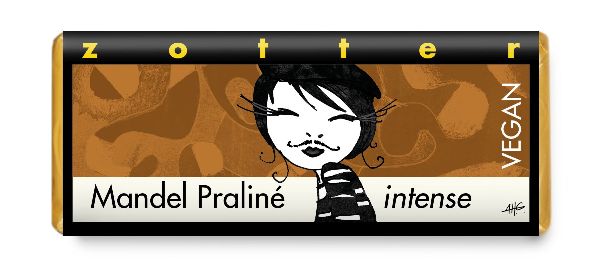 Zotter Mandel Praliné intense 70g BIO, vegan