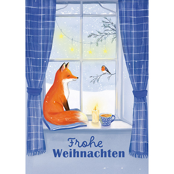 Grußkarte M Weihnachtsfenster / CONTIGO Fairtrade Onlineshop
