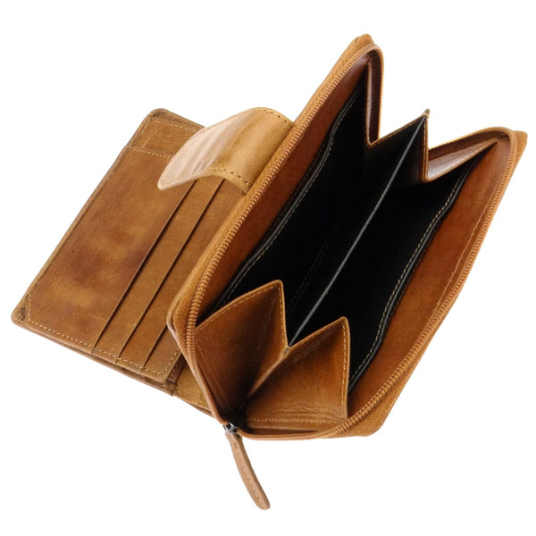 Börse Vintage-OPULENCE 13x10cm braun RFID-secure, Rindsleder / CONTIGO Fairtrade Onlineshop