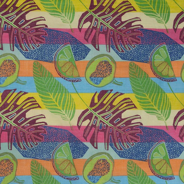 Bandana FRUITY MIX, 55 x 55 cm, 100 % Baumwolle (Bio), handgemacht