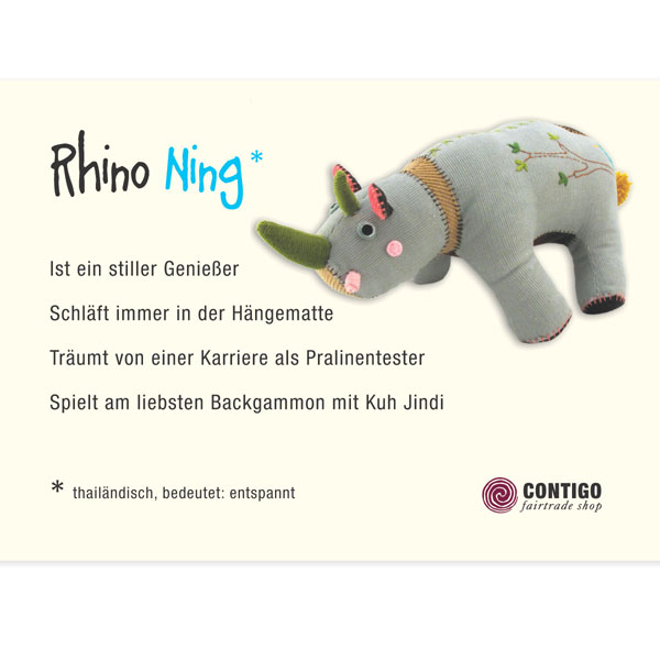 FUNimal Rhino NING groß, Stofftier