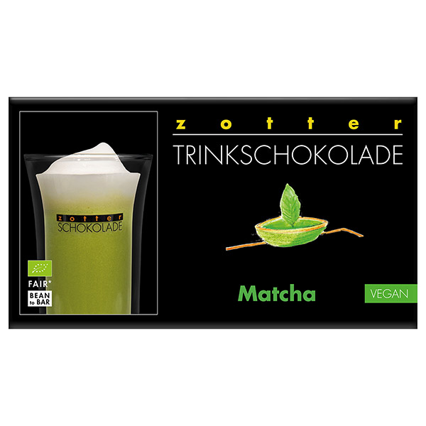 Zotter Trinkschoko Matcha, vegan 5x22g BIO / CONTIGO Fairtrade Onlineshop