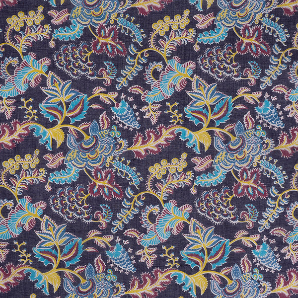 Schal BLUE FLOWERS, 200x100 cm, 100 % Baumwolle (Bio) / CONTIGO Fairtrade Onlineshop